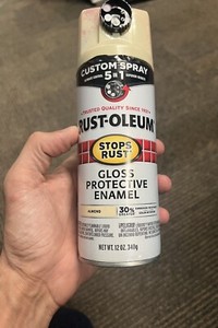 Rust-Oleum Stops Rust Custom Sprays 5 in 1 Gloss - Almond Color. READ DISCRIPTIO