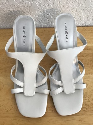 kelly and katie white sandals