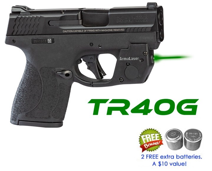 ArmaLaser TR40GS / TR40G / TR40-G Green Laser Sight for S&W Shield
