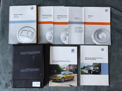 GENUINE VW JETTA VENTO 2010-2014 OWNERS MANUAL HANDBOOK WALLET PACK C-551