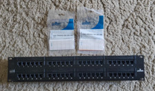 Leviton 5G596-U48 GigaMax 5E Universal Patch Panel, 48-Port, 2RU, Cat 5E