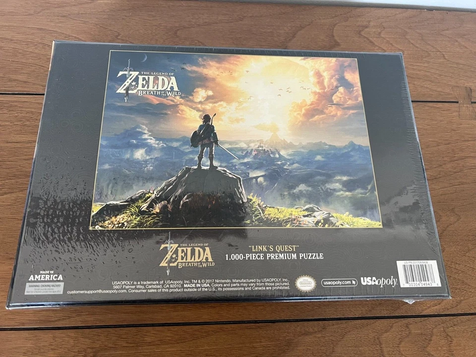 Zelda Breath of the Wild LINK'S QUEST 1000 Piece Puzzle - NEW, SEALED - Image 2 of 3