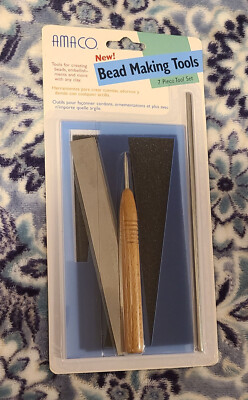 Amaco Bead Making Tools 7 Piece Tool Set Brand New! Sealed! Fast Shipping!