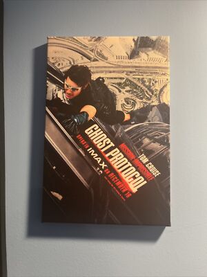 Mission Impossible Ghost Protocol Canvas Wall Art **Original Theatrical Poster**