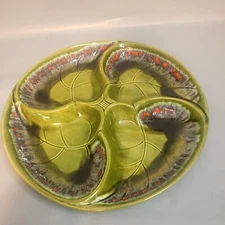 MCM Divided Crudite Appetitizer Platter Dish Santa Anita Ware California Pottery