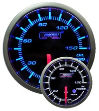 Oil Pressure Gauge-peak Warning Bluewhite 52mm 2 116 Prosport Premium Series