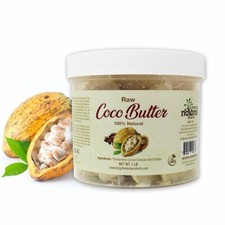 100 NATURAL RAW COCO BUTTER 1 POUND. PRODUCTS OF GHANA.