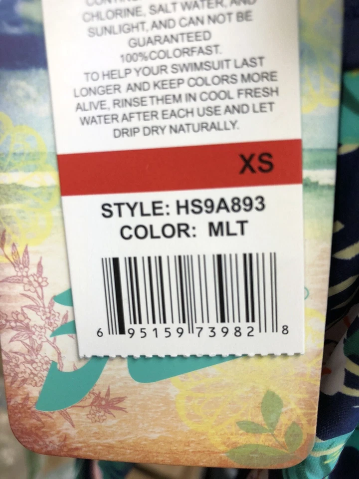 Parte inferior hipster lisa con volantes Hobie Juniors talla XS Foto 3 de 3