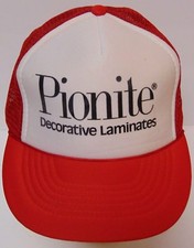 Vintage 1980s PIONITE Decorative Laminates ADVERTISING SNAPBACK TRUCKER HAT CAP