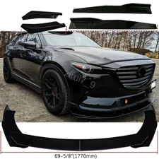 Front Rear Bumper Lip Spoiler Splitter Accessories Side Skirts For Mazda CX-9