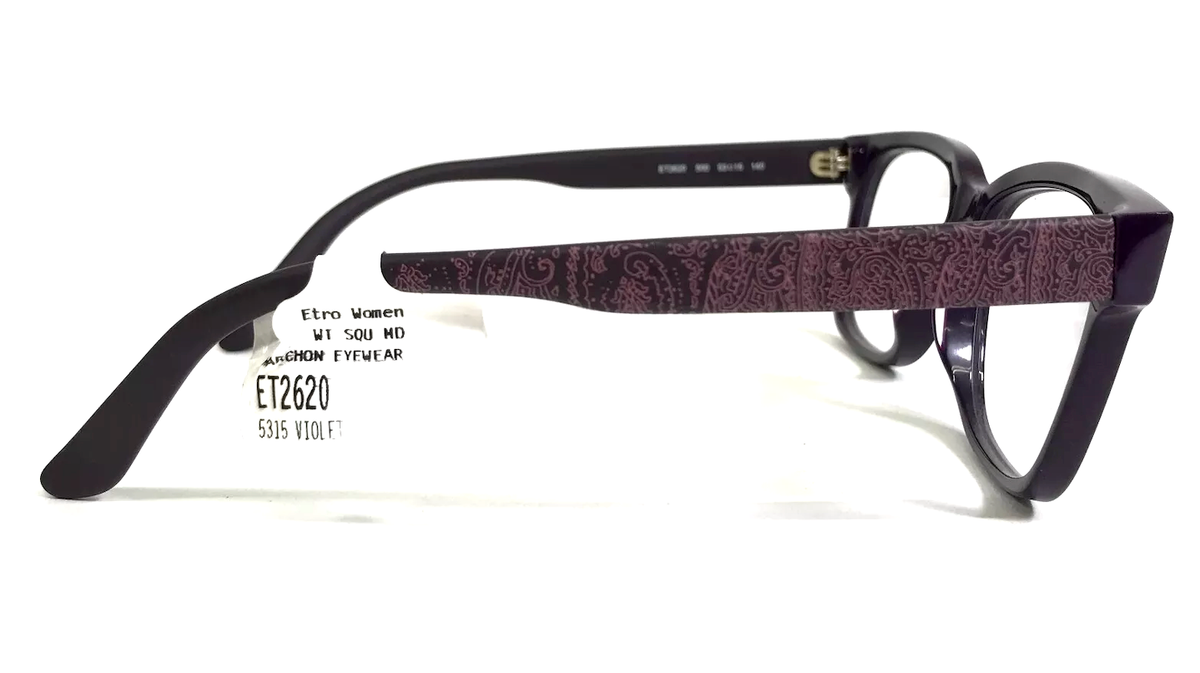 Etro Women\'s Pink and Burgundy Paisley Frame  Eyeglasses Etro SE 9386 56 300 – Vintage Frames Company main image 3