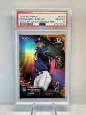 FERNANDO TATIS JR. RC 2019 Scouts’s Top 100 ORANGE REFRACTOR /25 PSA 10 GEM MINT