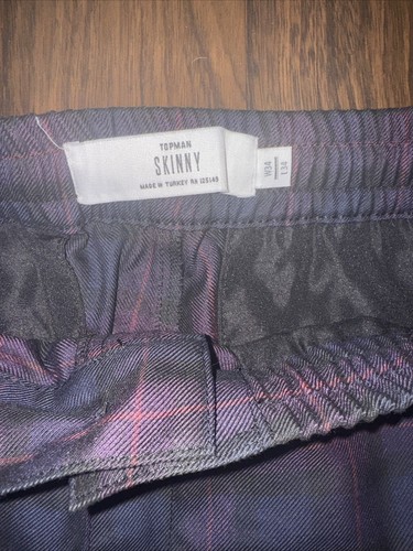 Topman Plaid Pants Sz34 - Picture 4 of 4