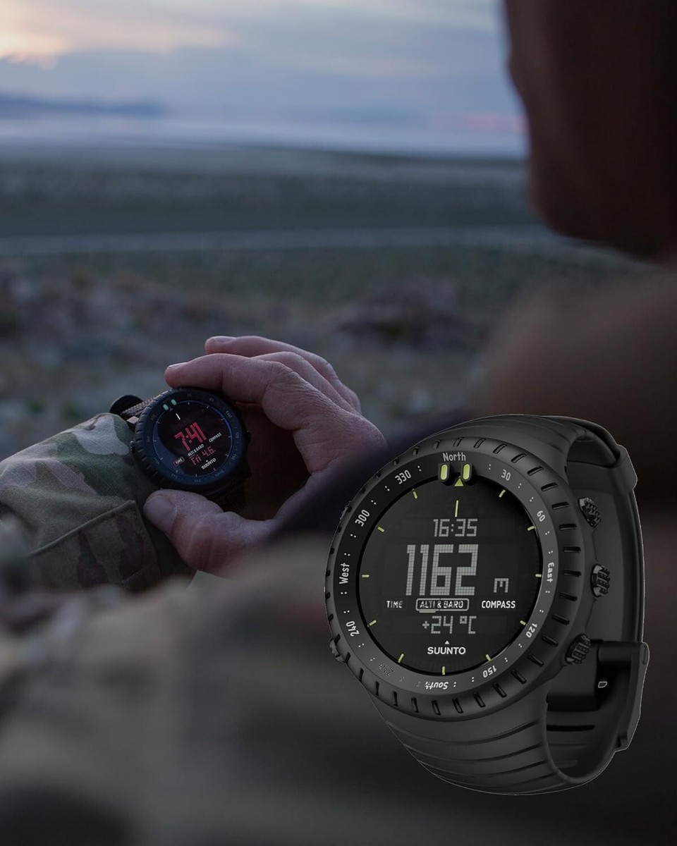 SUUNTO Core All Black Military Men's Outdoor Sports Watch NEW from
