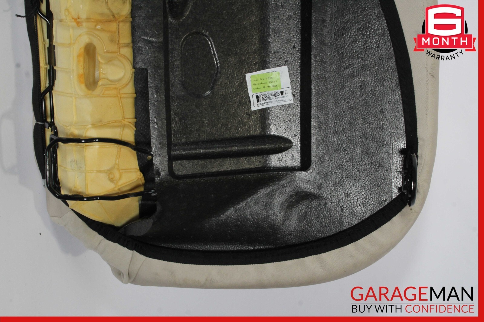 14-17 Maserati Ghibli M157 Rear Bench Lower Bottom Seat Cushion Cover Gray OEM