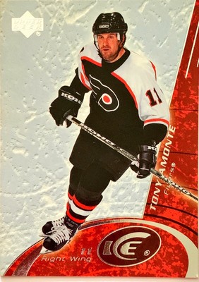2003-2004 @ UPPER DECK ICE @ BASE CARD @ TONY AMONTE @ PHILADELPHIA FLYERS