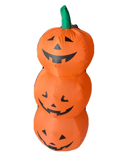 Halloween Inflatable Pumpkins 4ft Tall Jack-O-Lanterns Yard Decor Haunted House  - Picture 2 of 7