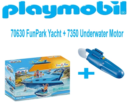 Playmobil Set 70630 FunPark Yacht Boat- 7350 Underwater Motor NEW 2024