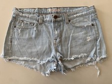 Women  s J BRAND light Wash Cut Off Jean Shorts Size 28