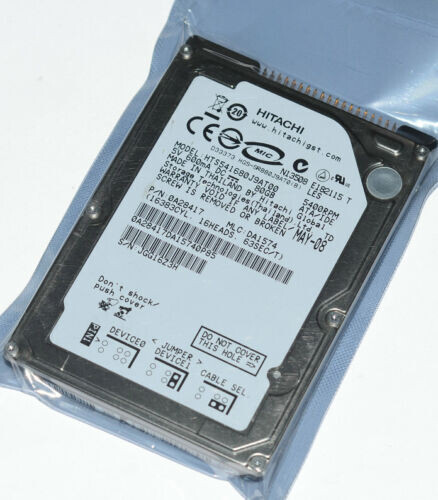 HITACHI HTS541680J9AT00 80 GB HDD 2.5" 8 MB 5400 RPM IDE Laptop Hard Disk - Picture 1 of 5