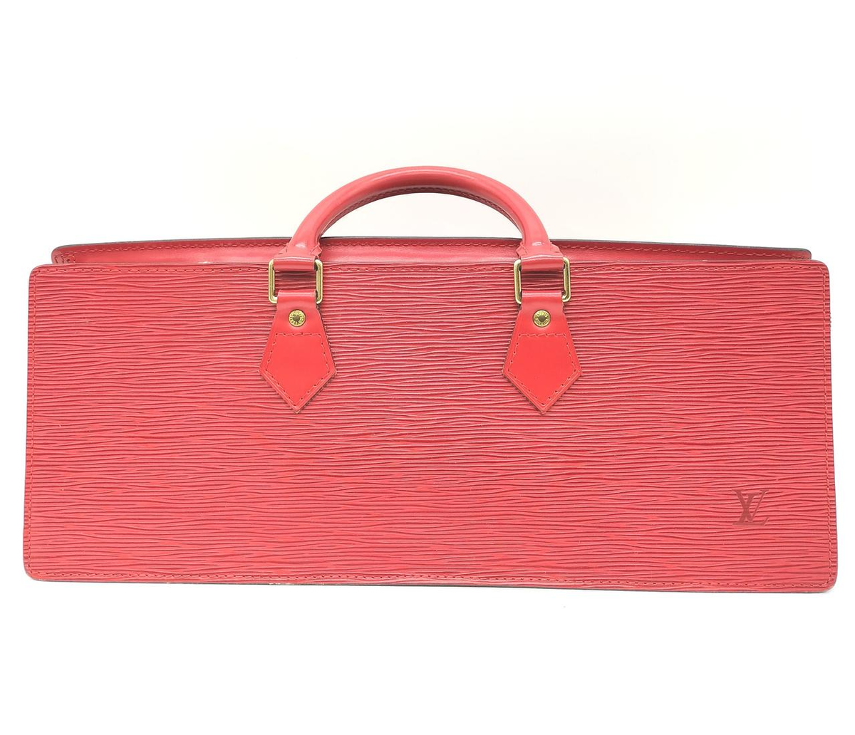 LOUIS VUITTON Triangle Sac M52097 Vintage Handbag Red | eBay