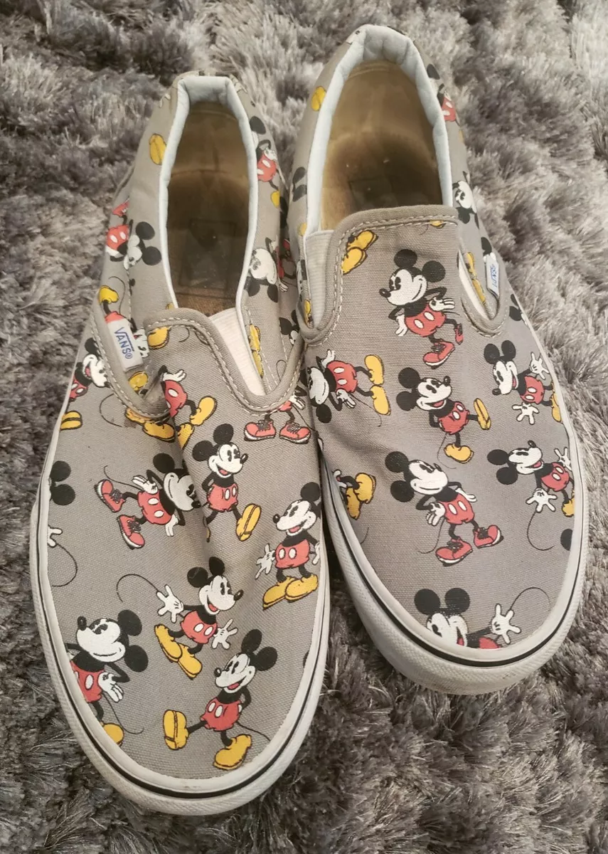Gray mickey mouse best sale vans