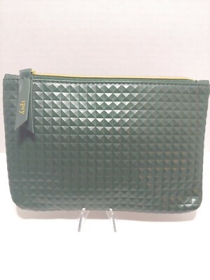   Ipsy Glam Bag Dark Green Cosmetic Makeup Bag Clutch (Bag Only) Aug 2019 
