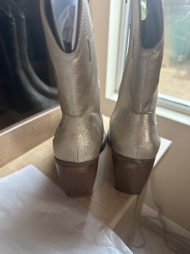 Mix No. 6 Brycen Women's Muted Gold Metallic Cowboy Boots Size 9 - Picture 7 of 10