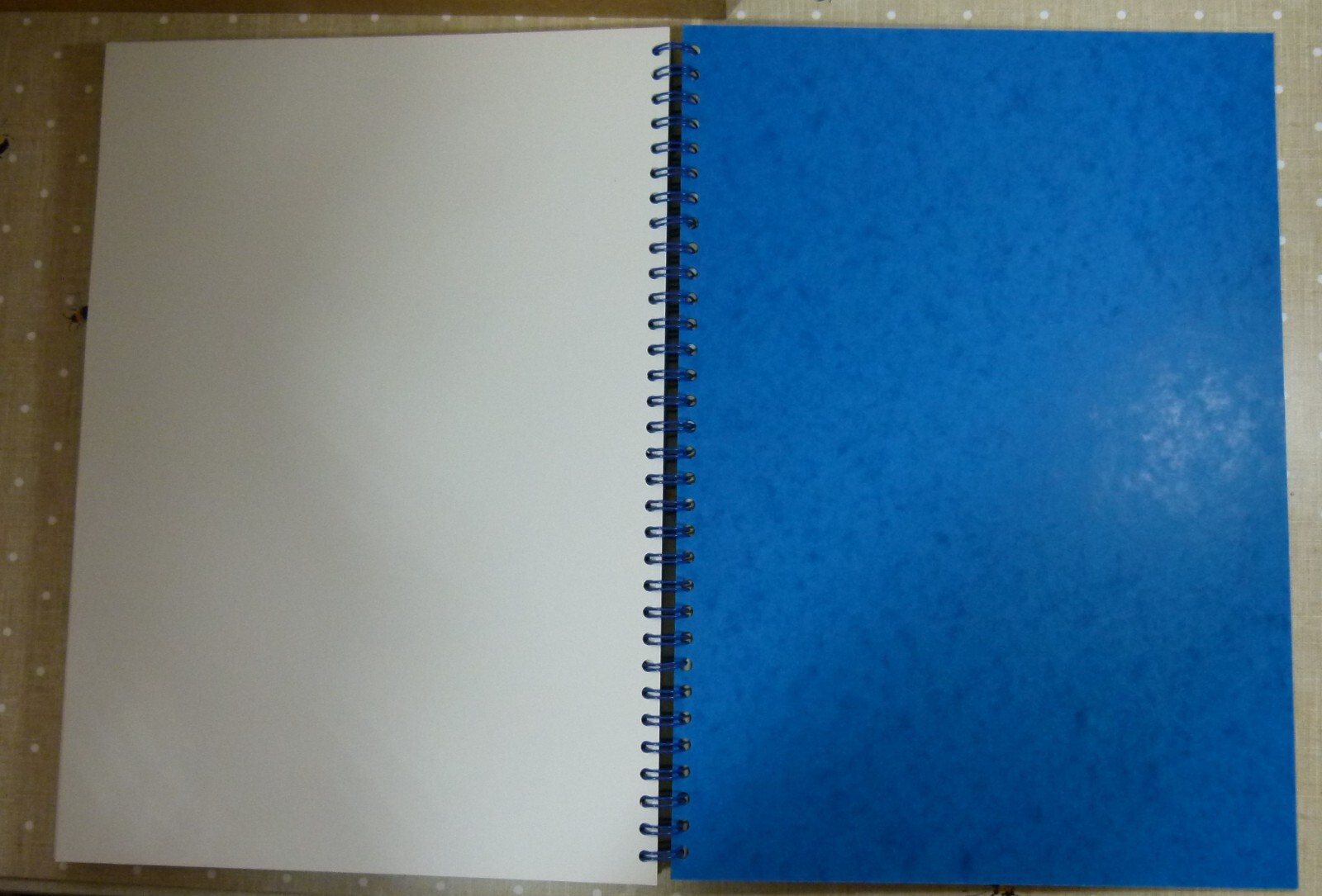 West Thick Cartridge Paper Spiral Bound A3 Sketchbook 50 Pages Blue
