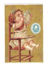 c1890's Victorian Trade Card McFerran,Shallcross & Co. Magnolia Ham Louisville