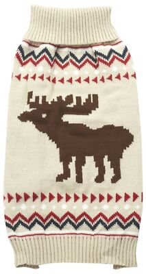 Fashion Pet Outdoor Dog Moose Sweater, X-Small