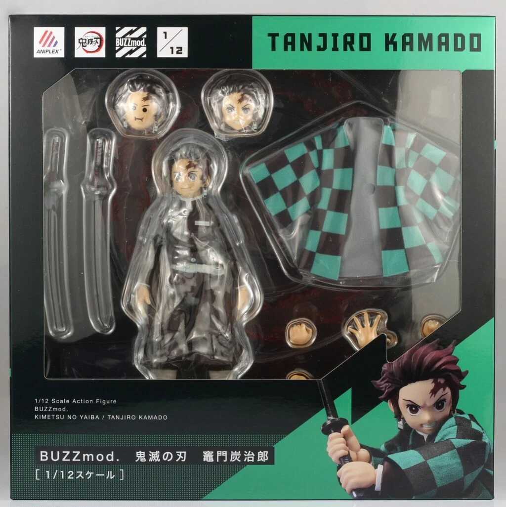 BUZZmod. DEMON SLAYER Tanjirou Kamado Action Figure ANIPLEX+