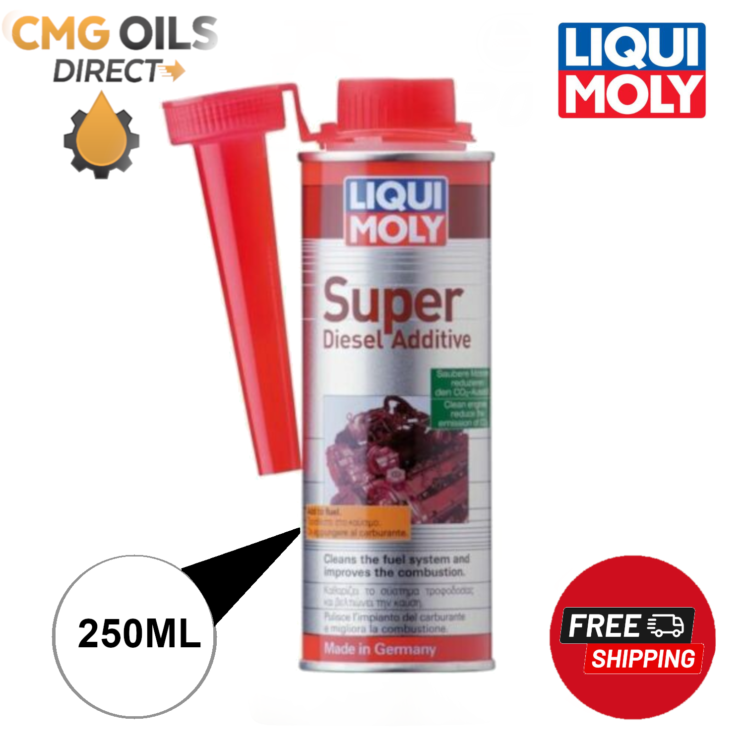 LIQUI MOLY (1806) SUPER DIESEL FUEL ADDITIVE 250ML MADE IN GERMANY