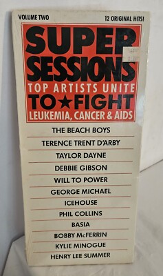 Super Sessions Vol 2 Top Artists Unite to Fight Cancer Aids CD In Longbox SEALED