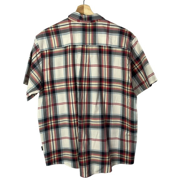 Patagonia Red & Blue Plaid Go To Short Sleeve Button Down L thumbnail 2