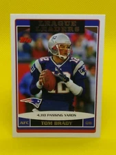 Tom Brady 2006 Topps LEAGUE LEADERS 280 Michigan Wolverines New England Patriots