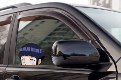 Hinata Peeker Peeking Window Vinyl Decal Naruto Anime Sticker