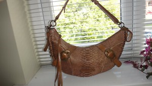 real snakeskin bolsa