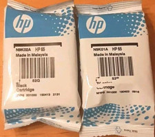 Genuine HP 65 Black & Tri Color Combo Ink Cartridges 2 Packs #65 New Bags Sealed