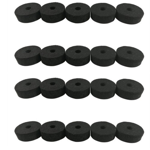 Drum Cymbal Felt Washer Felts Gray/black Round Shape Set 20pcs Crash Best - Picture 19 of 34