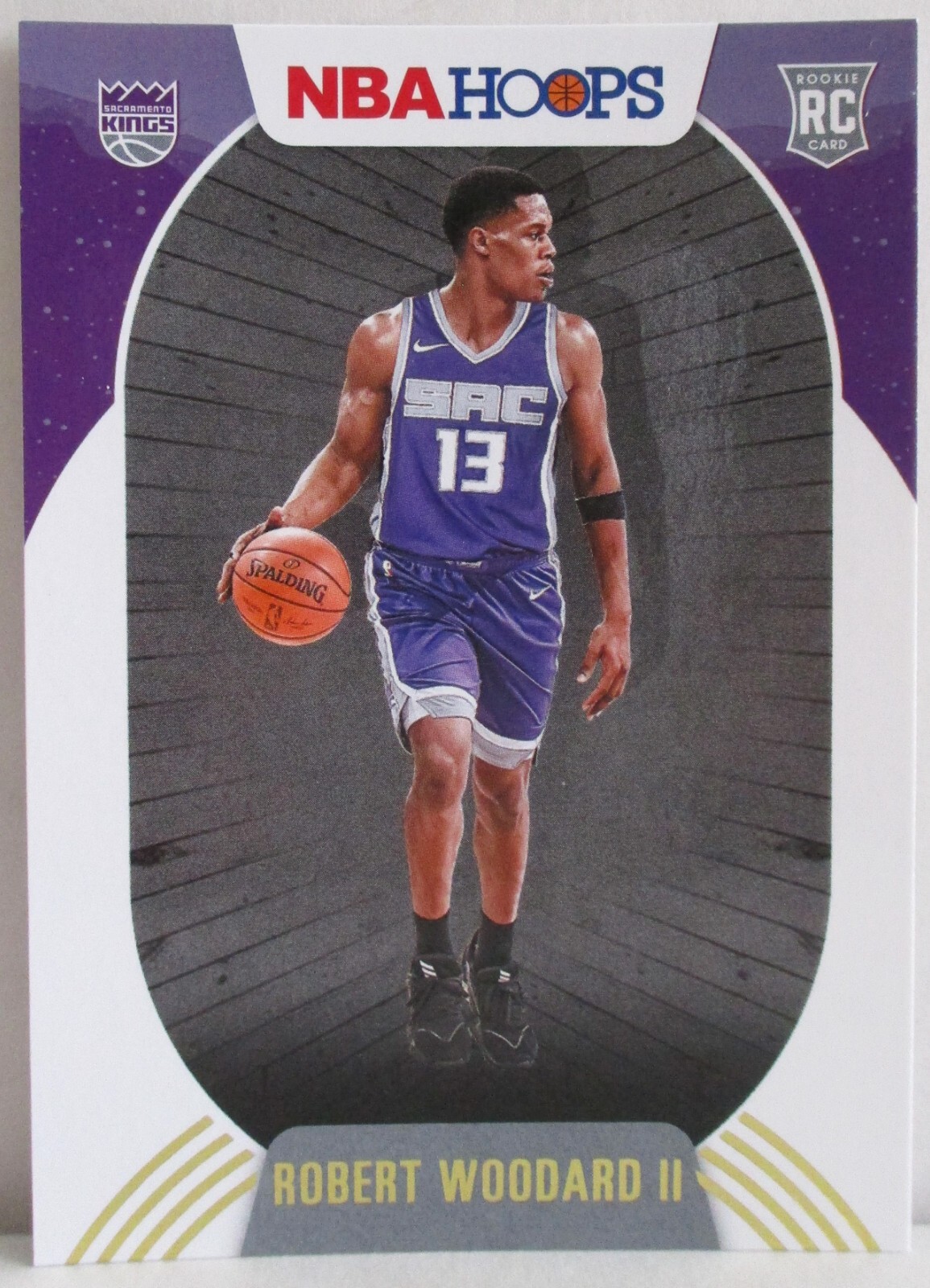 Robert Woodard II 2020-21 Panini NBA Hoops Winter Gold RC #231 Sacramento Kings