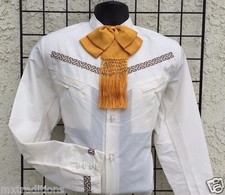 MEXICAN WESTERN SHIRT STITCHED CHARRO. CAMISA CHARRA GALA BORDADA ESPUELA DE ORO