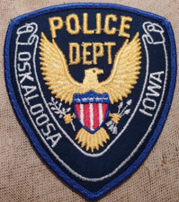IA Oskaloosa Iowa Police Patch
