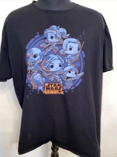 Funko POP! Tees Star Wars Rebels T-Shirt 3XL Black Smuggler's Bounty Movie