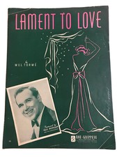 1941 LAMENT TO LOVE Vintage Sheet Music Russ Morgan BLUE BARRON by Mel Torme