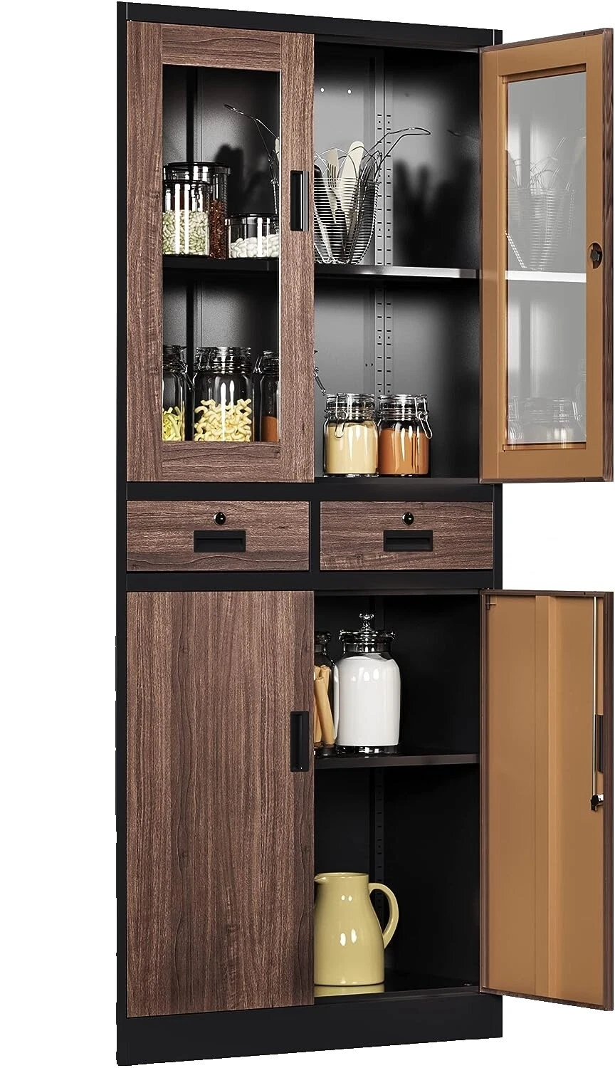 Vitrinas Moderno Marrón