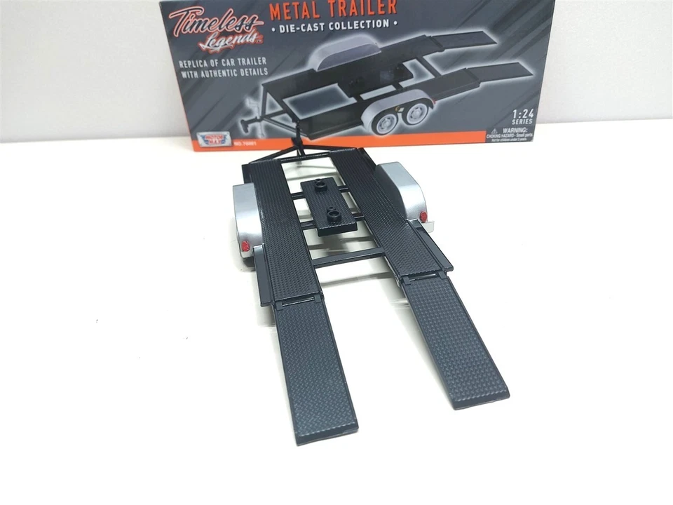 Carrello Trasporto Auto Trailer Universale - 1/24 MotorMax - Immagine 2 di 4