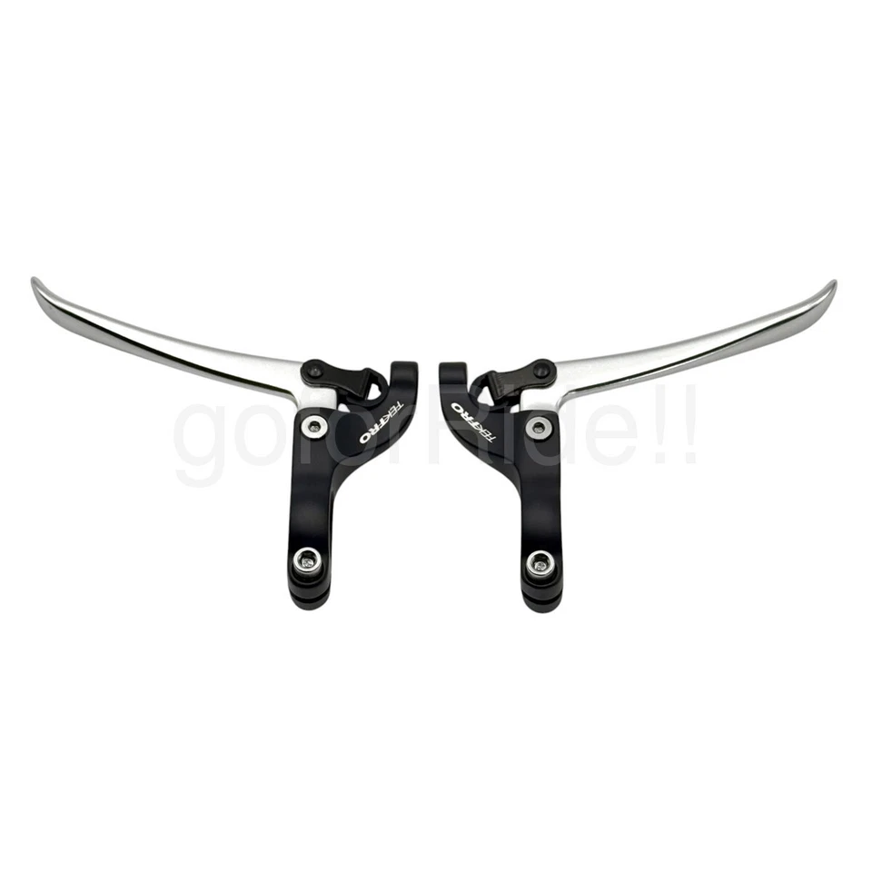 TEKTRO Single Speed/Road Bicycle Brake Lever Pair FL750 22.2mm Black/Silver - Image 3 of 4