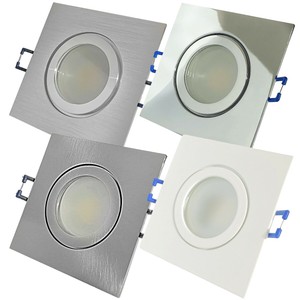 Dusche, Bad, Feuchtraum Einbaustrahler LED 9W Eckig für Nassraum 230V