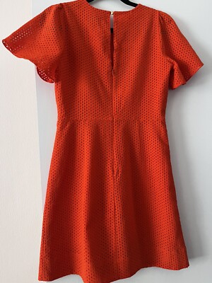 j crew red eyelet dress J. CREW